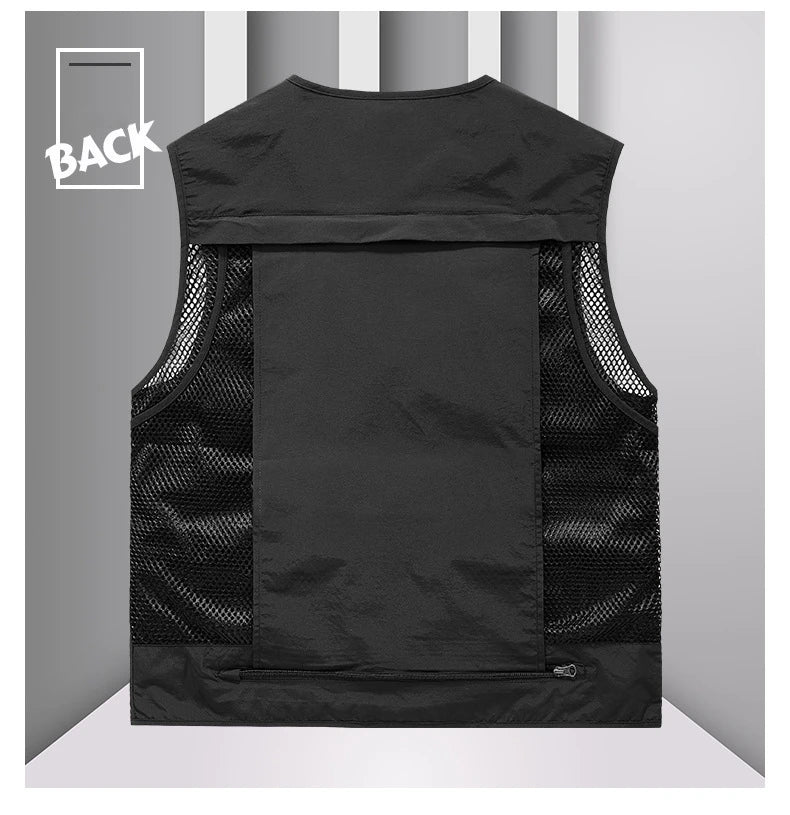 Men's Multi-Pocket Outdoor Fishing Vest – Breathable Leisure Jacket