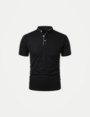 Men’s Casual Polo Shirt – Short Sleeve Solid Color Oversized Top | Breathable Relaxed Summer Streetwear