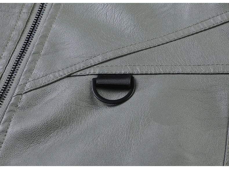 Men’s Slim-Fit Leather Jacket – Retro Lapel Coat | Stylish Spring & Autumn Casual Business Outerwear