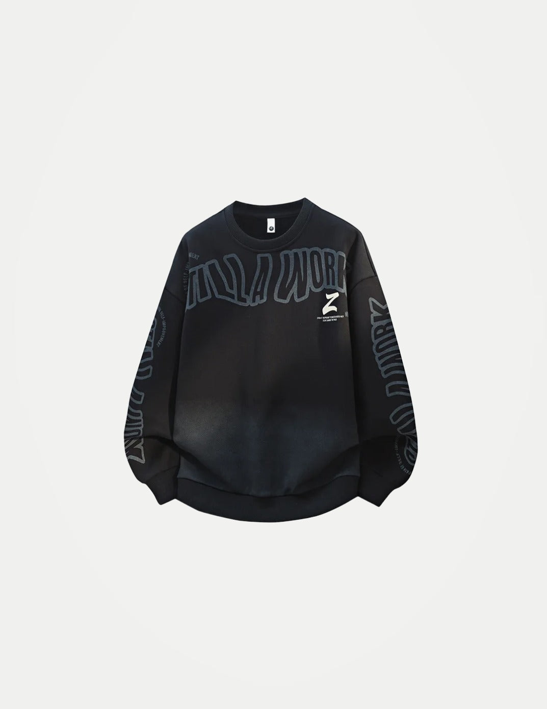Long Sleeve Sweatshirt – Casual Round Neck Streetwear Top, Autumn Winter Polyester Pullover