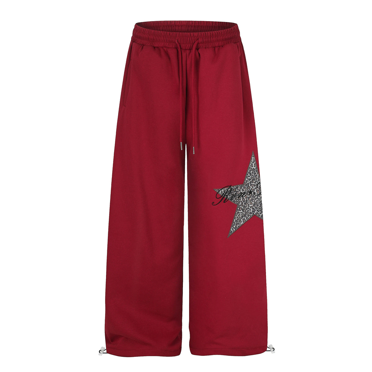 Women’s Embroidered Wide-Leg Pants – Loose Straight-Leg Trousers | American High-Street Casual Style