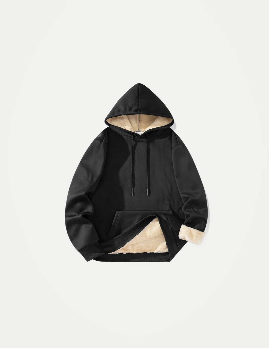 Men’s Winter Fleece Hoodie – Thick Warm Pullover Sweatshirt | Windproof Casual Loose-Fit Streetwear