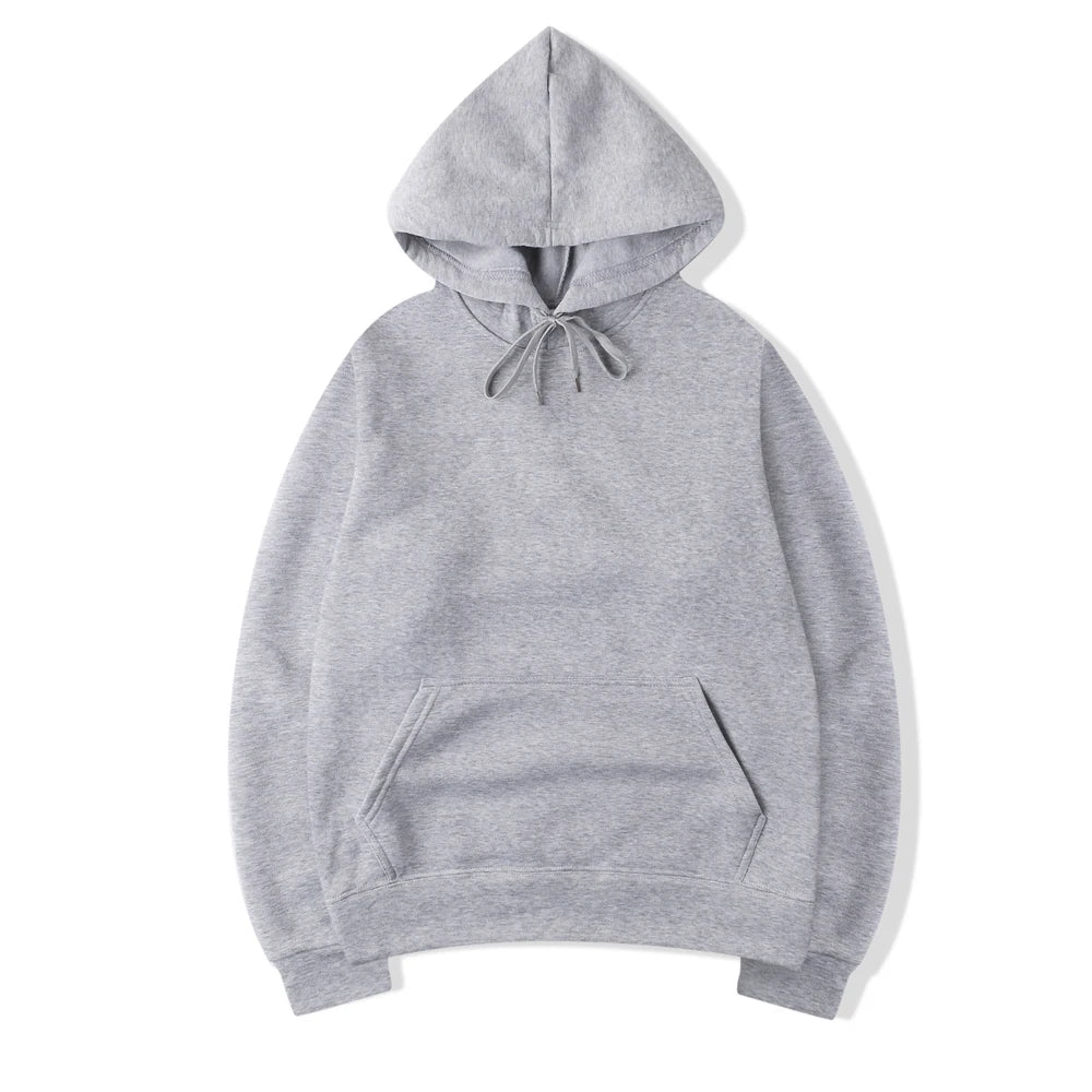 Unisex Oversize Solid Color Hoodie – Casual Pullover Sweatshirt for Spring & Autumn