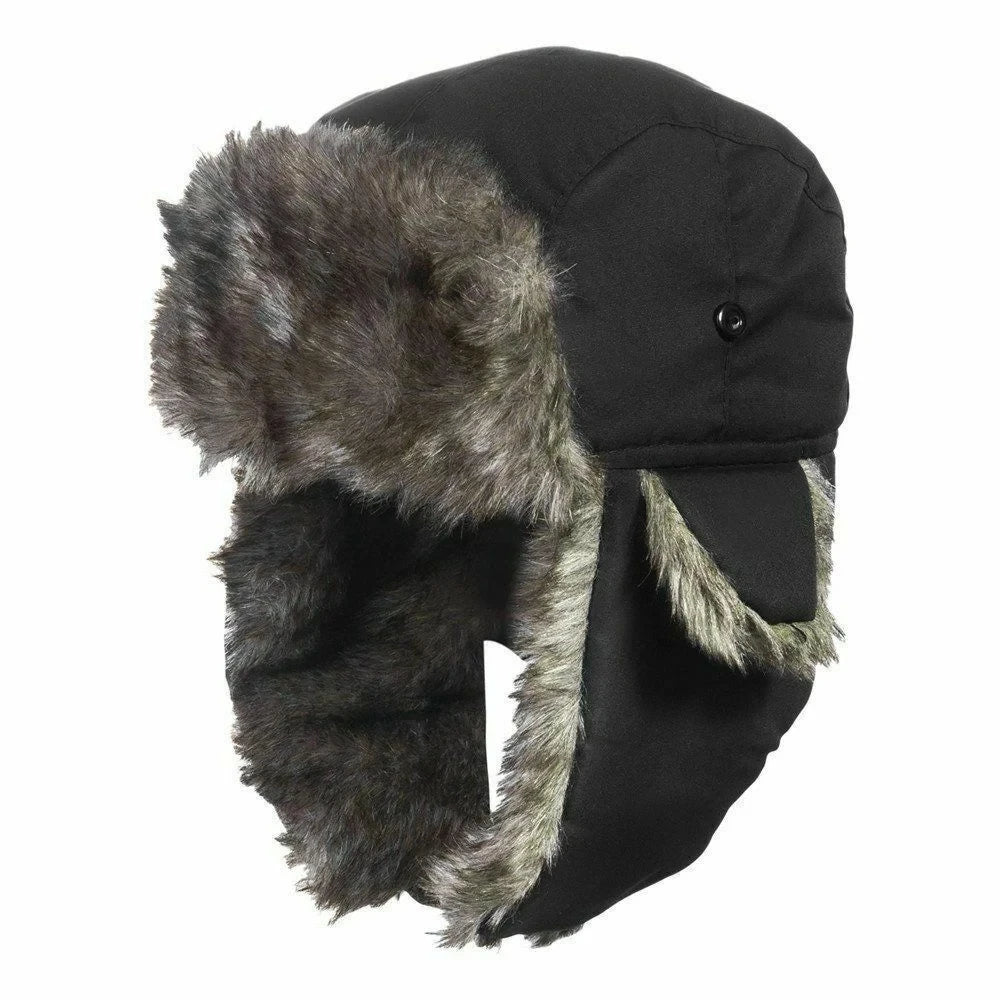Men’s Winter Trapper Hat – Warm Ushanka Earflap Cap, Russian-Style Cold Weather Hat