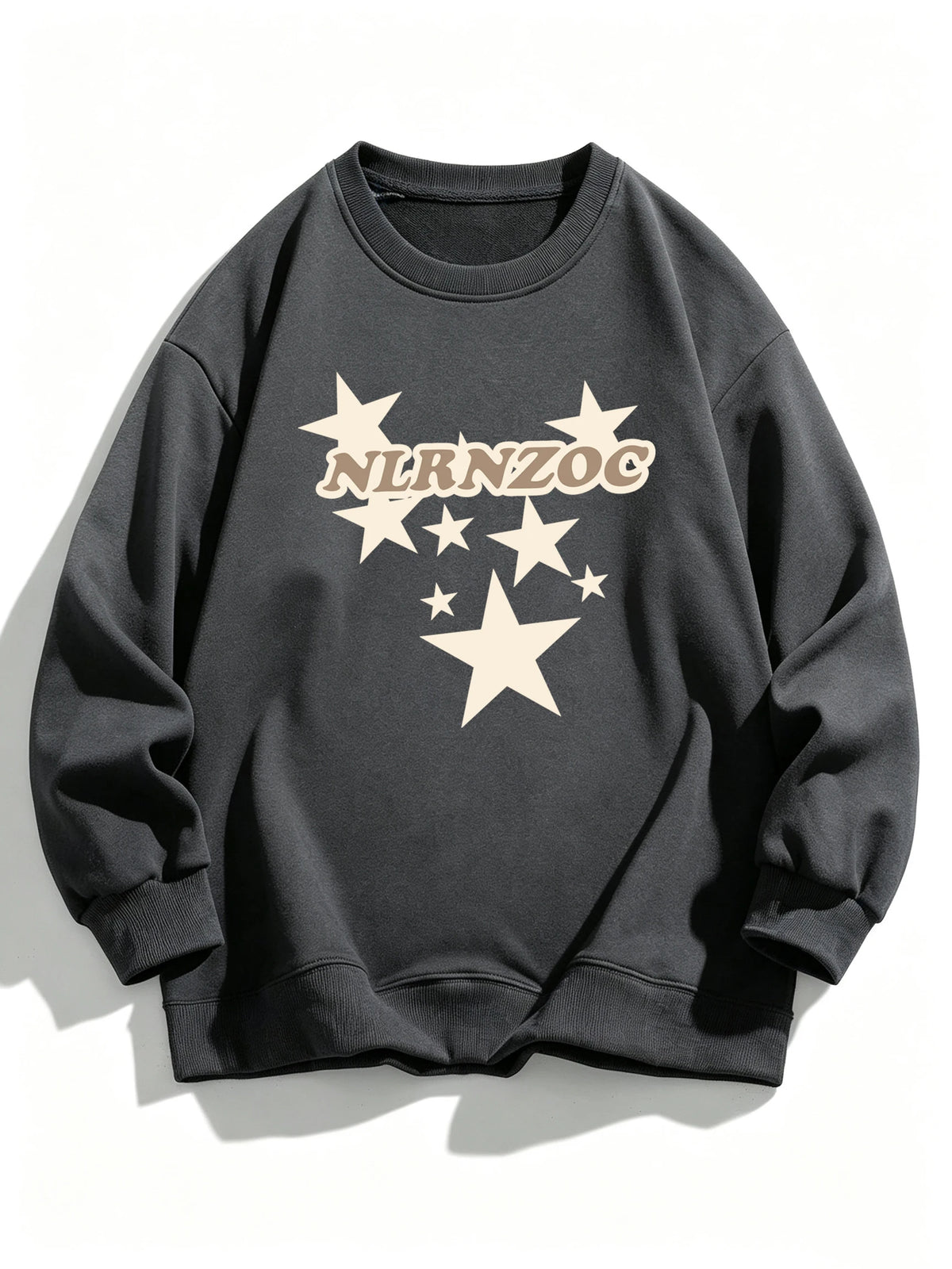 Women’s Star Graphic Sweatshirt – Long Sleeve Cartoon Streetwear Top