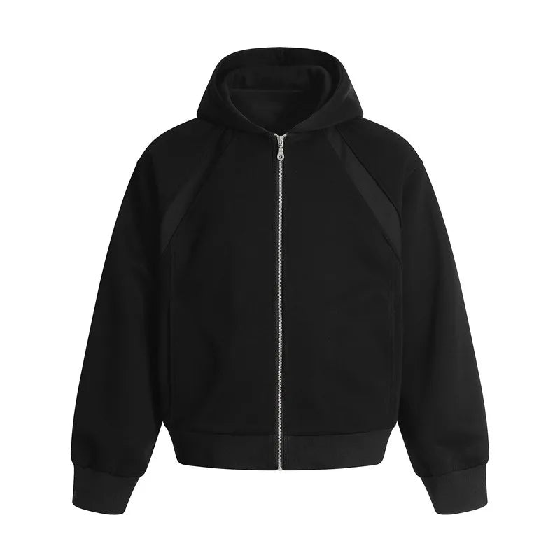 Unisex Oversized Heavyweight Hoodie – Loose-Fit Deconstructed Sweatshirt | Trendy Casual Zipper Streetwear