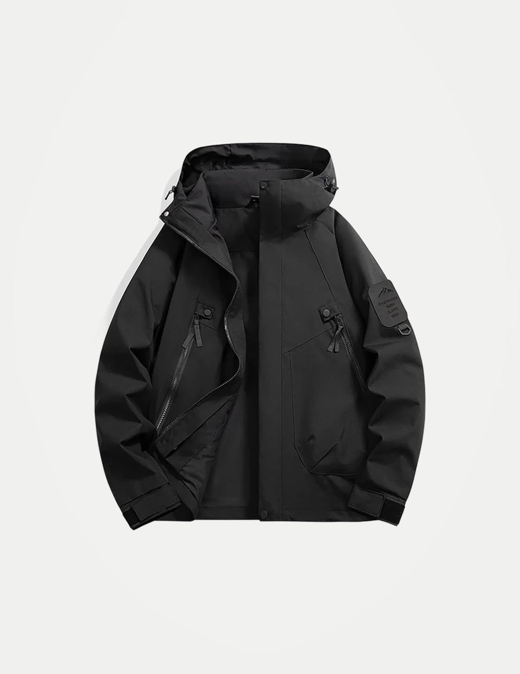 Men’s Waterproof Hooded Windbreaker Jacket – Outdoor Spring & Autumn Jacket for Cycling, Hiking, Climbing & Mountaineering