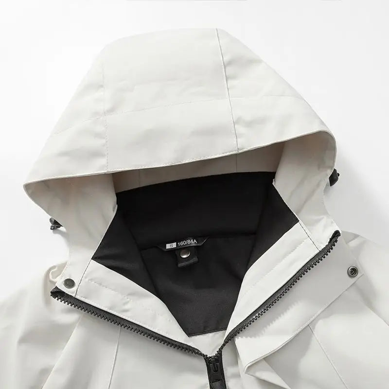 Men’s Waterproof Hooded Windbreaker Jacket – Outdoor Spring & Autumn Jacket for Cycling, Hiking, Climbing & Mountaineering