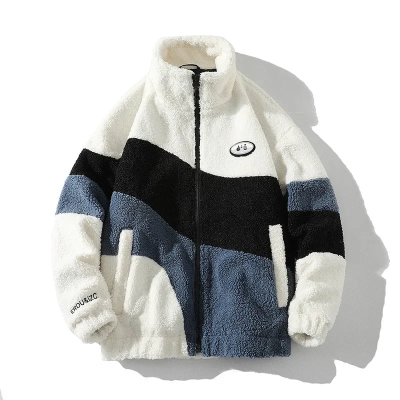 Men’s Winter Windproof Jacket – Warm Loose-Fit Zip-Up Coat, Casual Autumn & Winter Outerwear