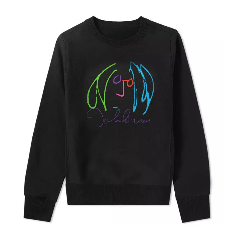 Unisex Beatles Lennon Hoodie – Loose-Fit Casual Pullover Sweatshirt, Stylish Streetwear Top for Men & Women