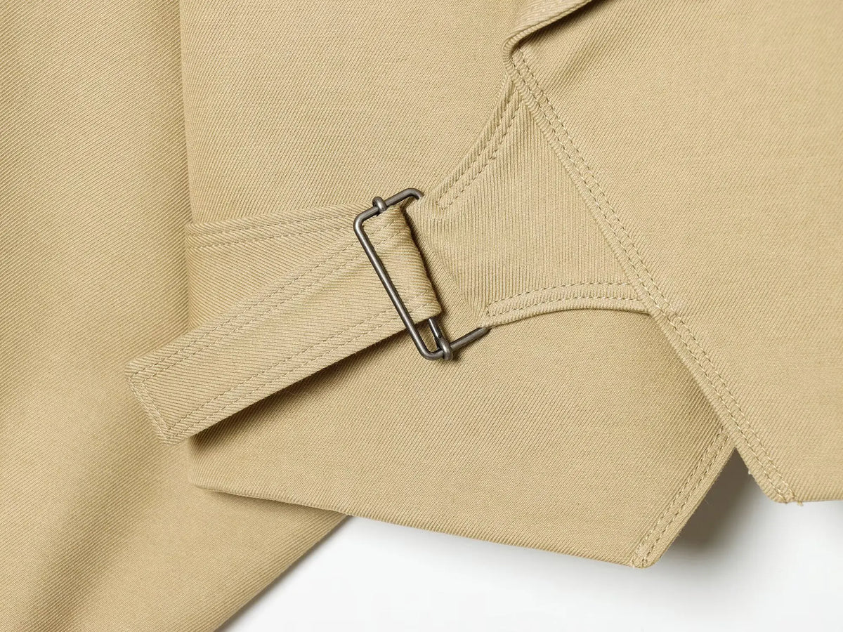 Women’s Lapel Bomber Jacket – Spring/Autumn Solid Coat