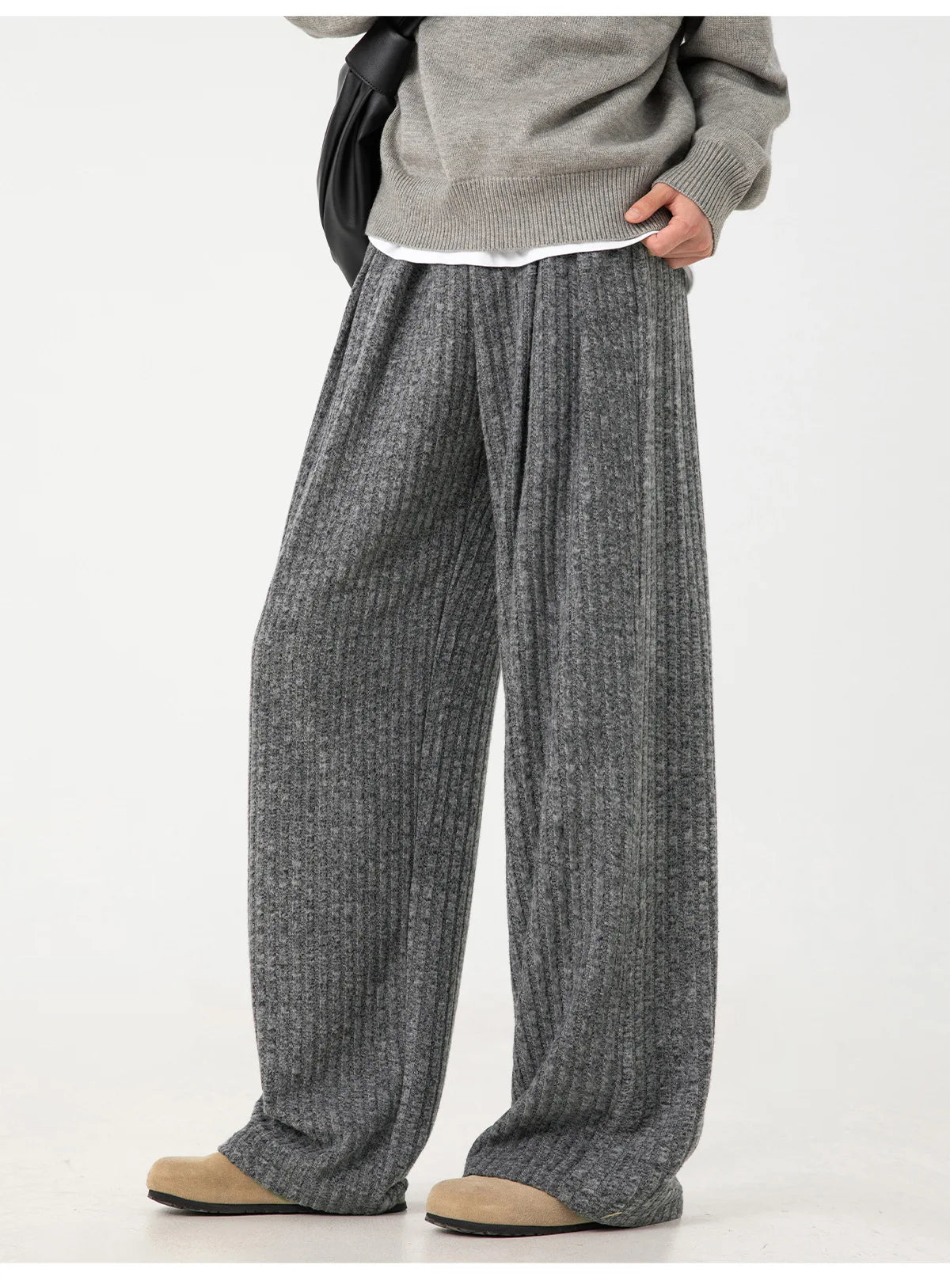 Korean Style Men’s Casual Pants – Wide Leg Streetwear