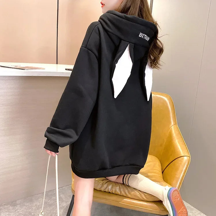 Women Hoodies With Rabbit Ear Sweatshirts