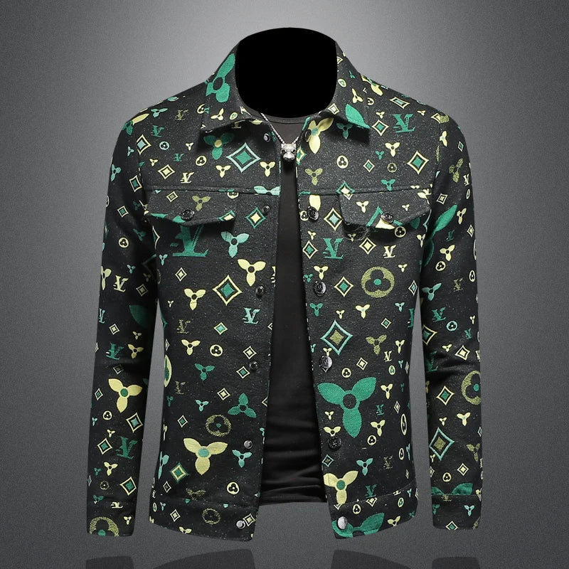 Men's Luxury Plaid Denim Coat – Hip Hop Western Streetwear Jacket
