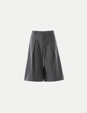 Men’s Japanese Streetwear Wide-Leg Shorts – Loose Fit Calf-Length Casual Suit Pants | Summer