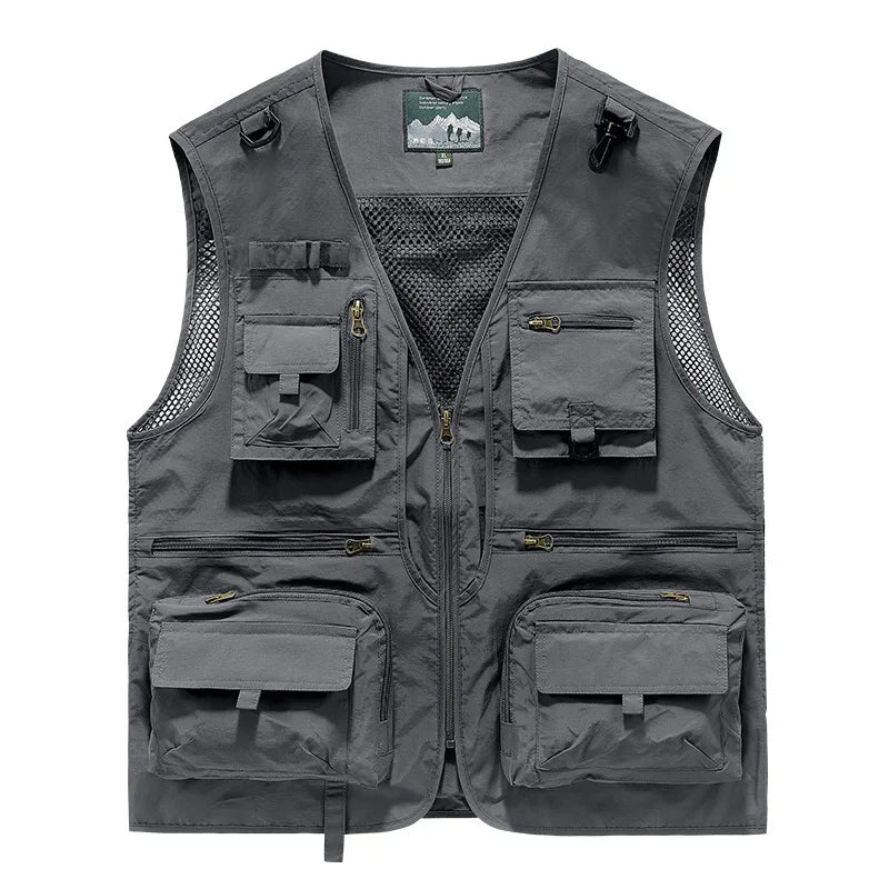 Men's Multi-Pocket Outdoor Fishing Vest – Breathable Leisure Jacket