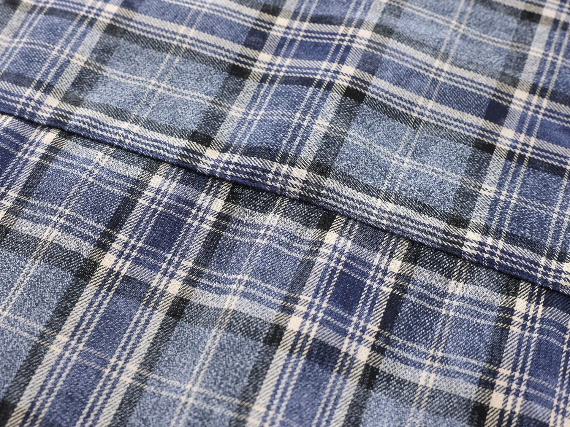 Men's American Style Plaid Shirt – High Street Casual Long Sleeve Top