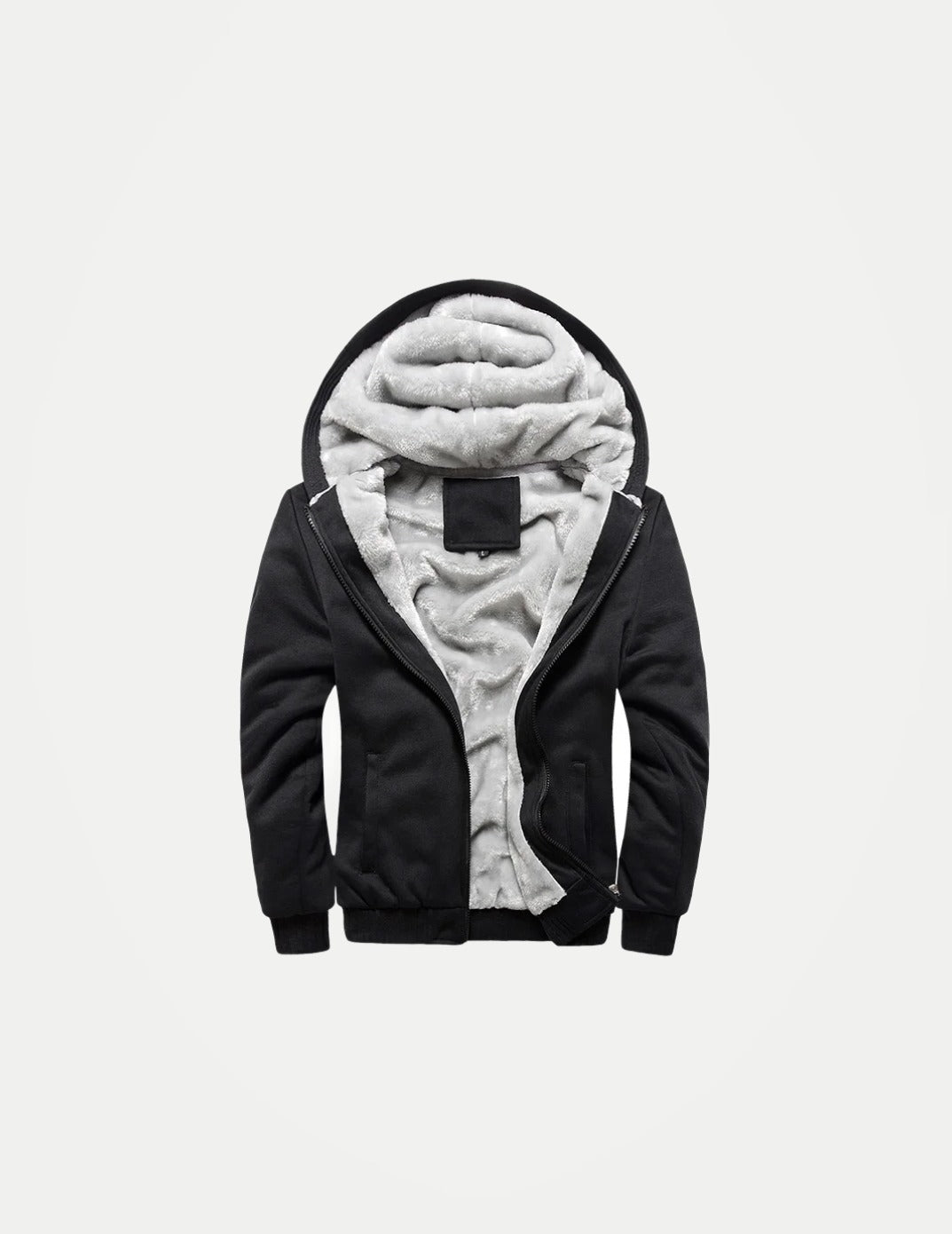 Men’s Winter Fleece Hoodie Jacket – Thick Warm Zipper Coat