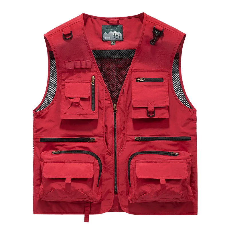 Men's Multi-Pocket Outdoor Fishing Vest – Breathable Leisure Jacket
