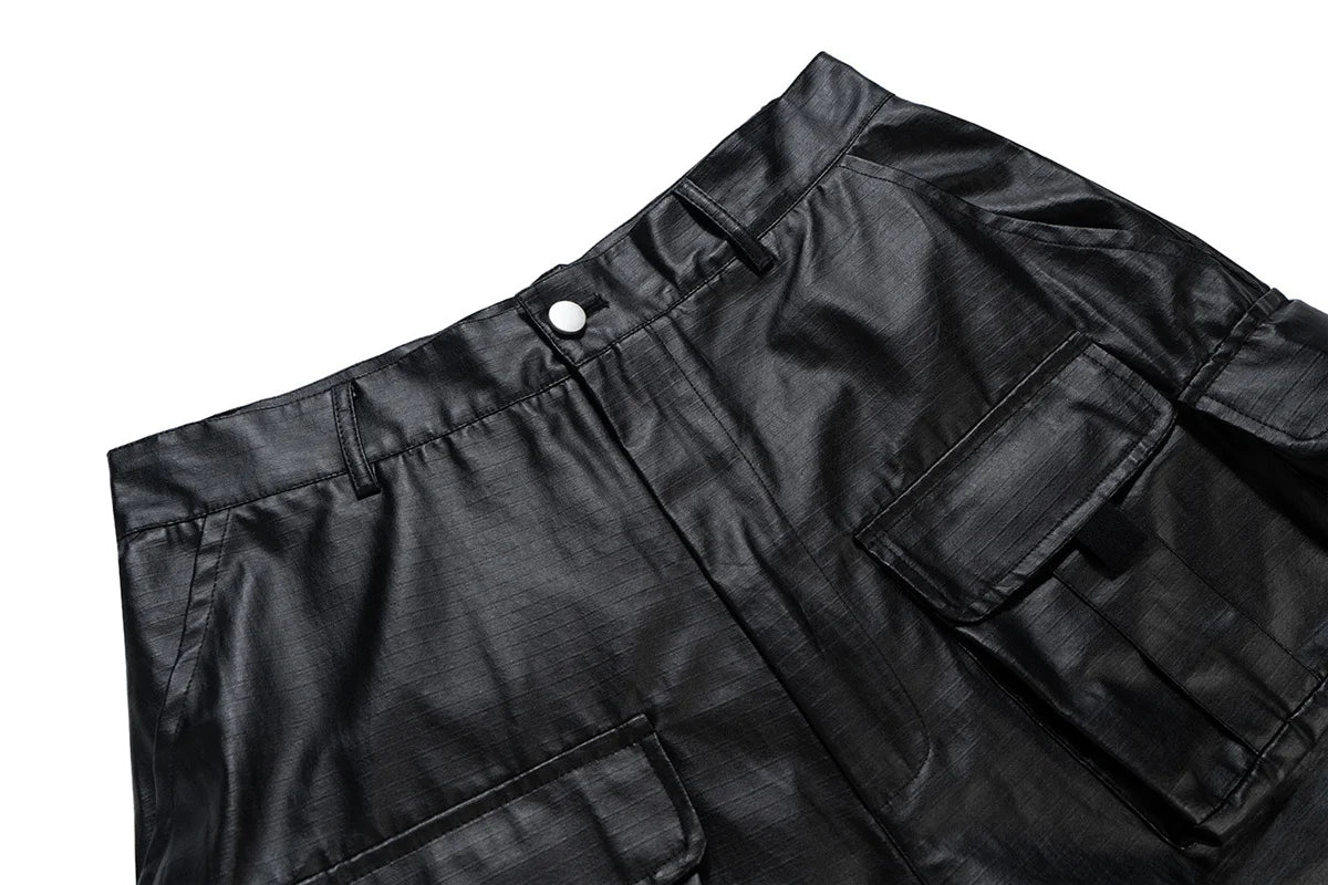 Unisex Multi-Pocket Cargo Shorts – Loose Fit Techwear Utility Shorts, High Street Casual Shorts for Men & Women