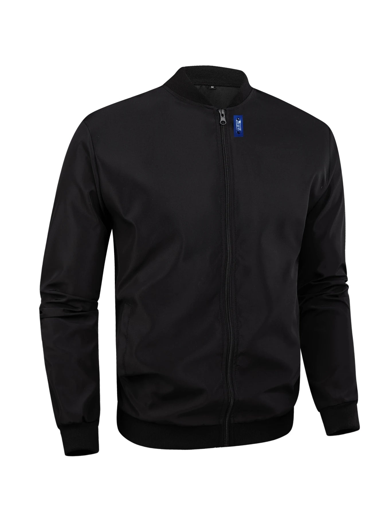 Men's Baseball Collar Solid Colour Jacket – Lightweight Business-Casual Short Coat for Spring & Autumn
