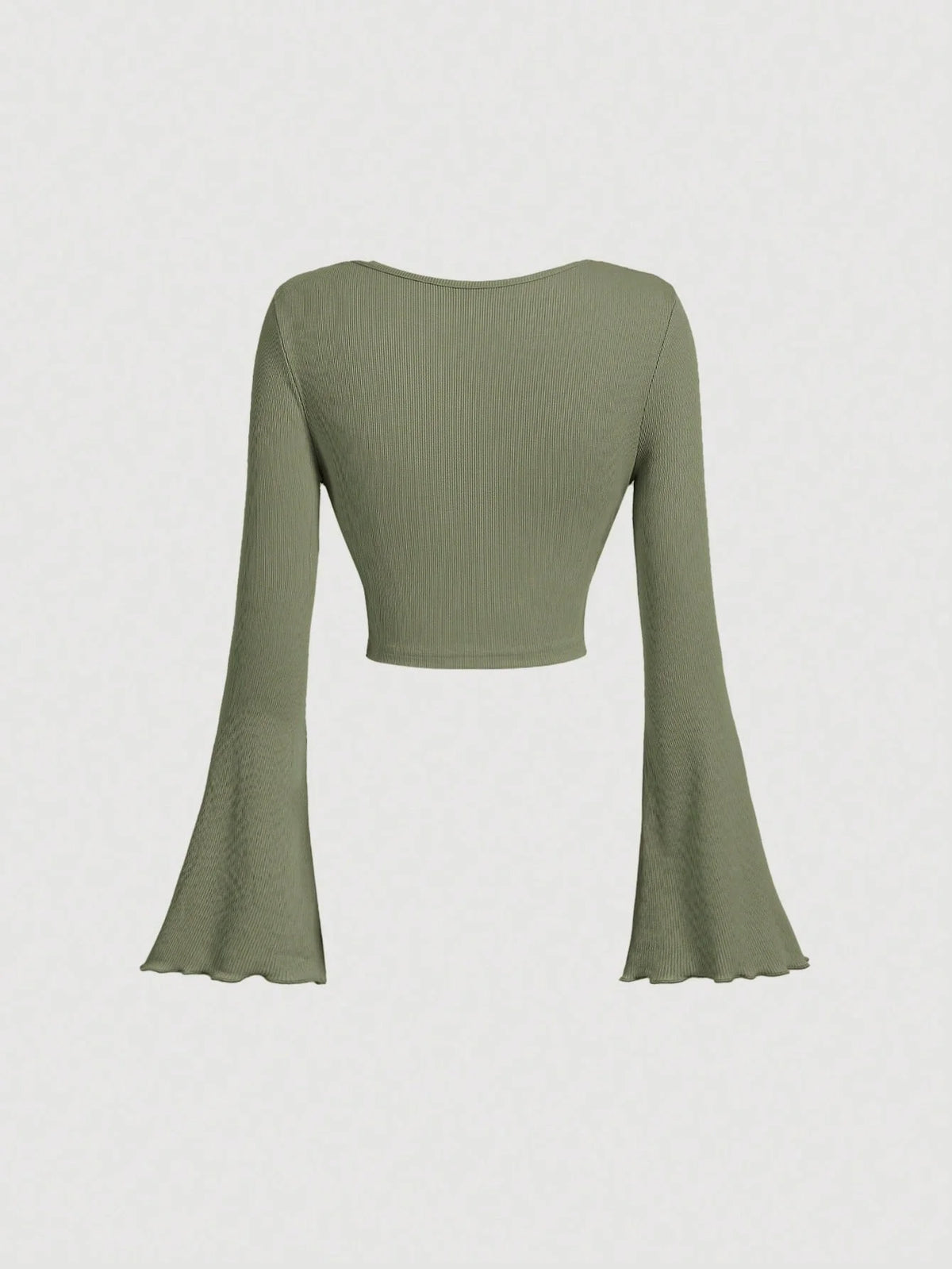 Women’s V-Neck Long Sleeve Top – Slim Fit Western Style Slimming Base Shirt