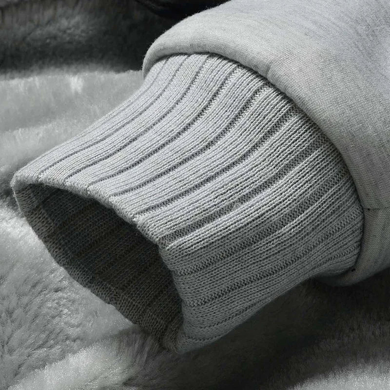 Men’s Winter Fleece Hoodie Jacket – Thick Warm Zipper Coat