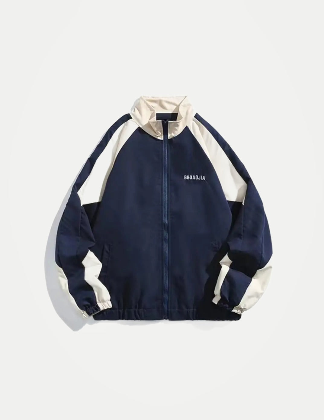 Men’s Reflective Striped Windbreaker Jacket – Hip Hop Streetwear Zip-Up Harajuku Sports Coat