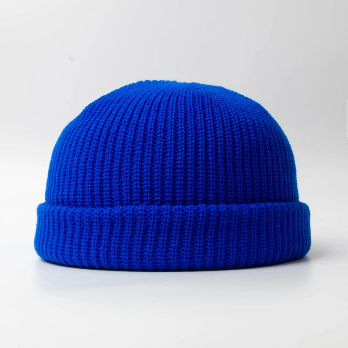 Women’s Y2K Gothic Beanie – Winter Knit Skull Cap with Metal Ring Detail, Harajuku Hip Hop Streetwear Hat