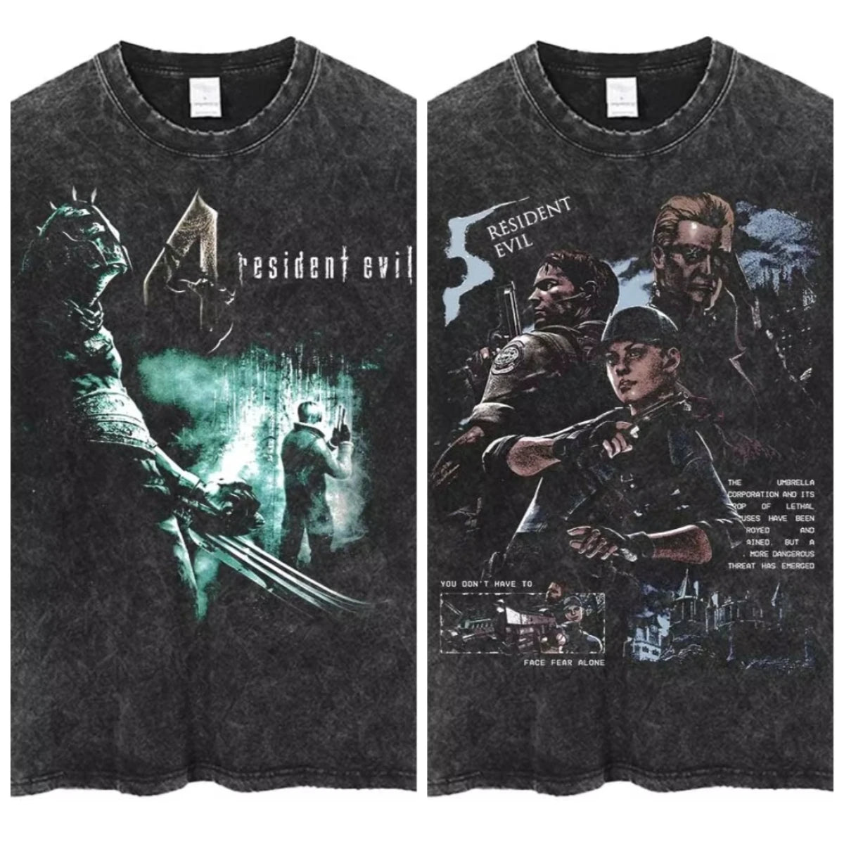 Unisex Leon Kennedy Graphic T-Shirt – Oversized Short-Sleeve Tee | Retro Biohazard-Inspired Fan Streetwear