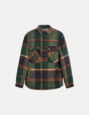 Men’s Plaid Fleece-Lined Shirt Jacket – Thick Casual Winter Outerwear