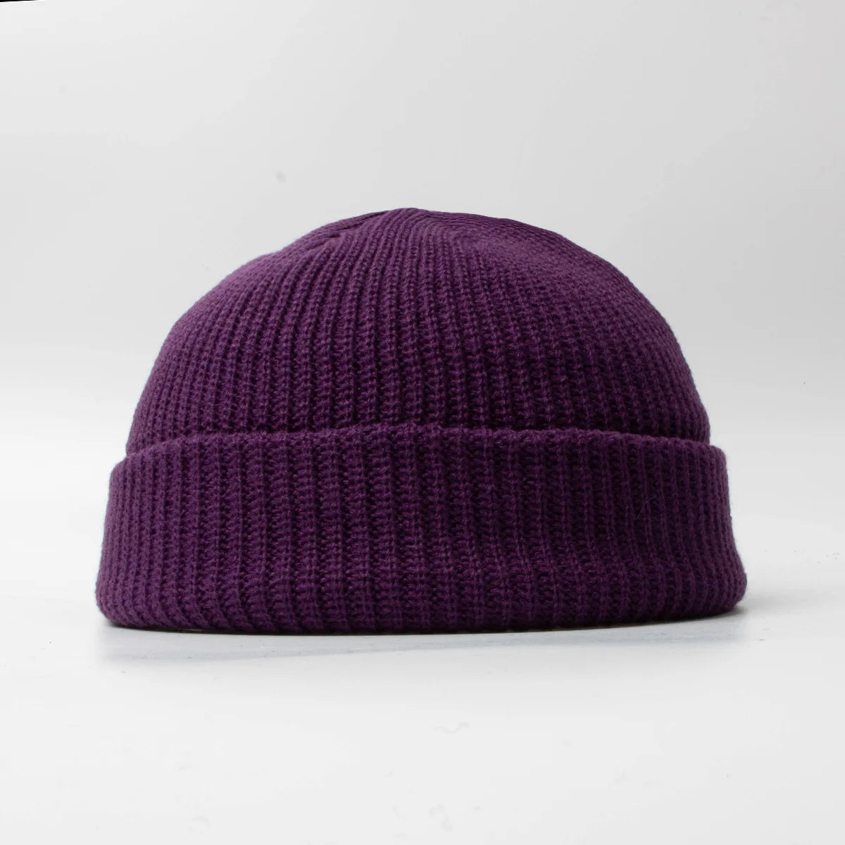 Women’s Y2K Gothic Beanie – Winter Knit Skull Cap with Metal Ring Detail, Harajuku Hip Hop Streetwear Hat