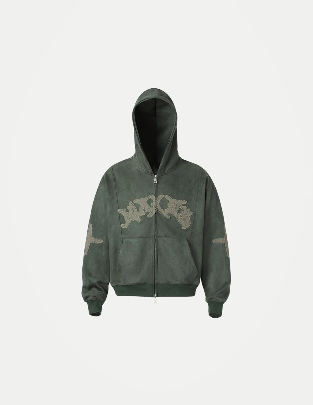Oversized Suede Patchwork Hoodie – Vintage Harajuku Hip Hop Streetwear Hooded Sweatshirt