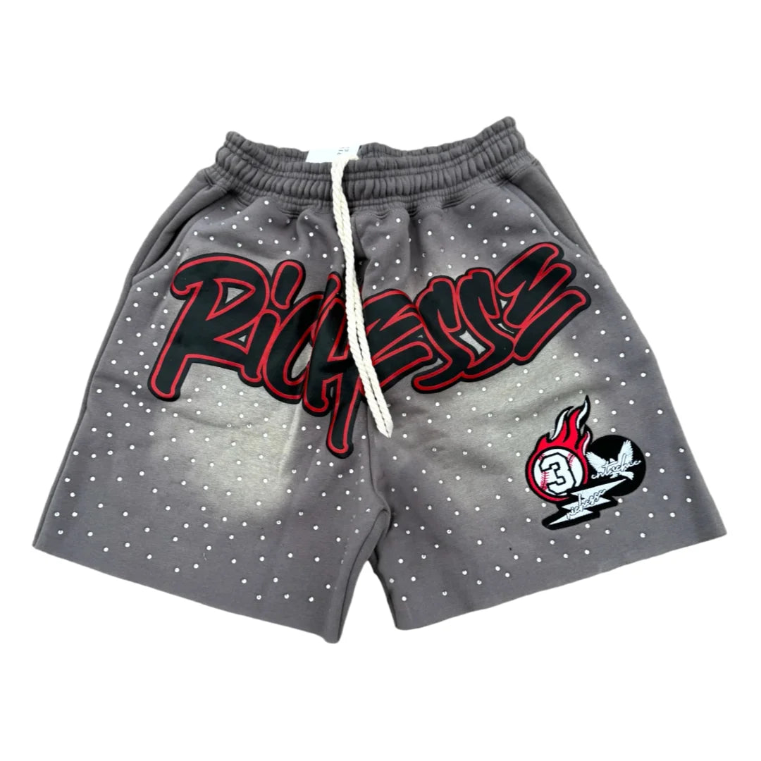 Men’s Y2K Graphic Mesh Shorts – Letter Print Star Streetwear Shorts