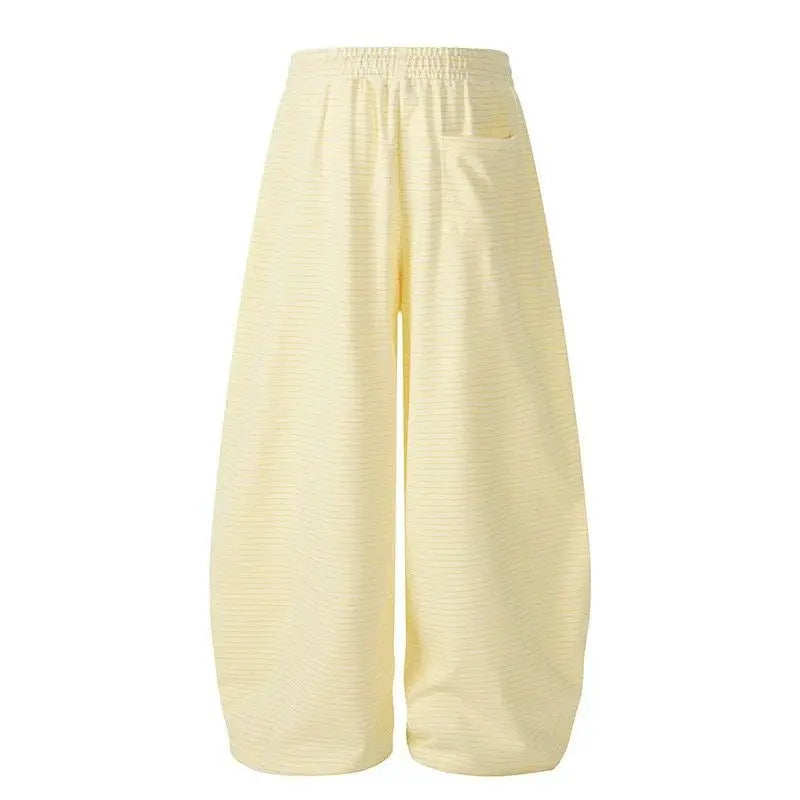 Women’s Cute Cartoon Dog Print Wide-Leg Pants – High-Waist Loose Casual Trousers | Summer Streetwear