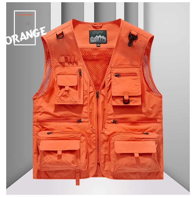 Men's Multi-Pocket Outdoor Fishing Vest – Breathable Leisure Jacket