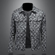 Men's Luxury Plaid Denim Coat – Hip Hop Western Streetwear Jacket