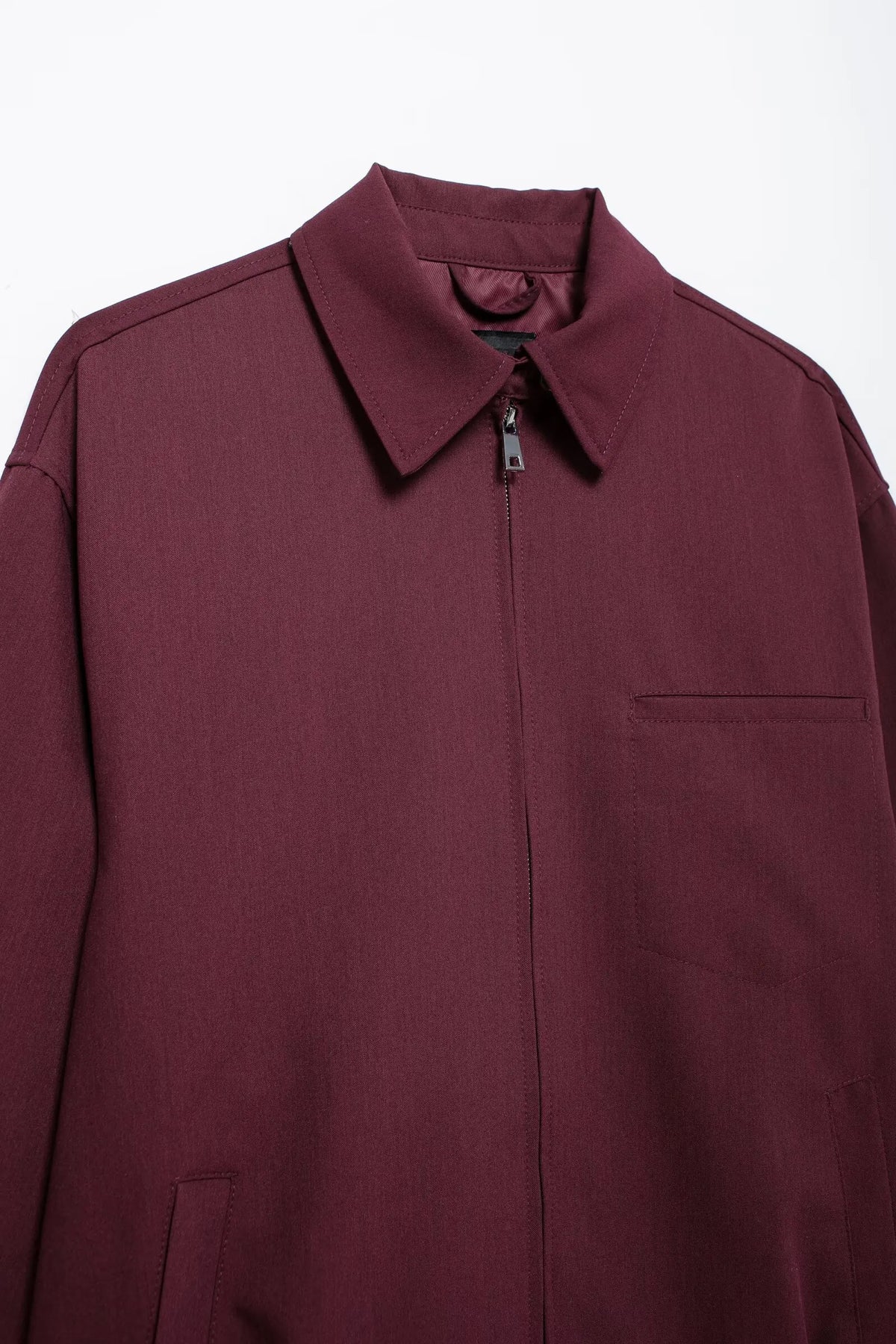 Women’s Retro Bomber Jacket – Loose Fit Zip-Up Fall Coat