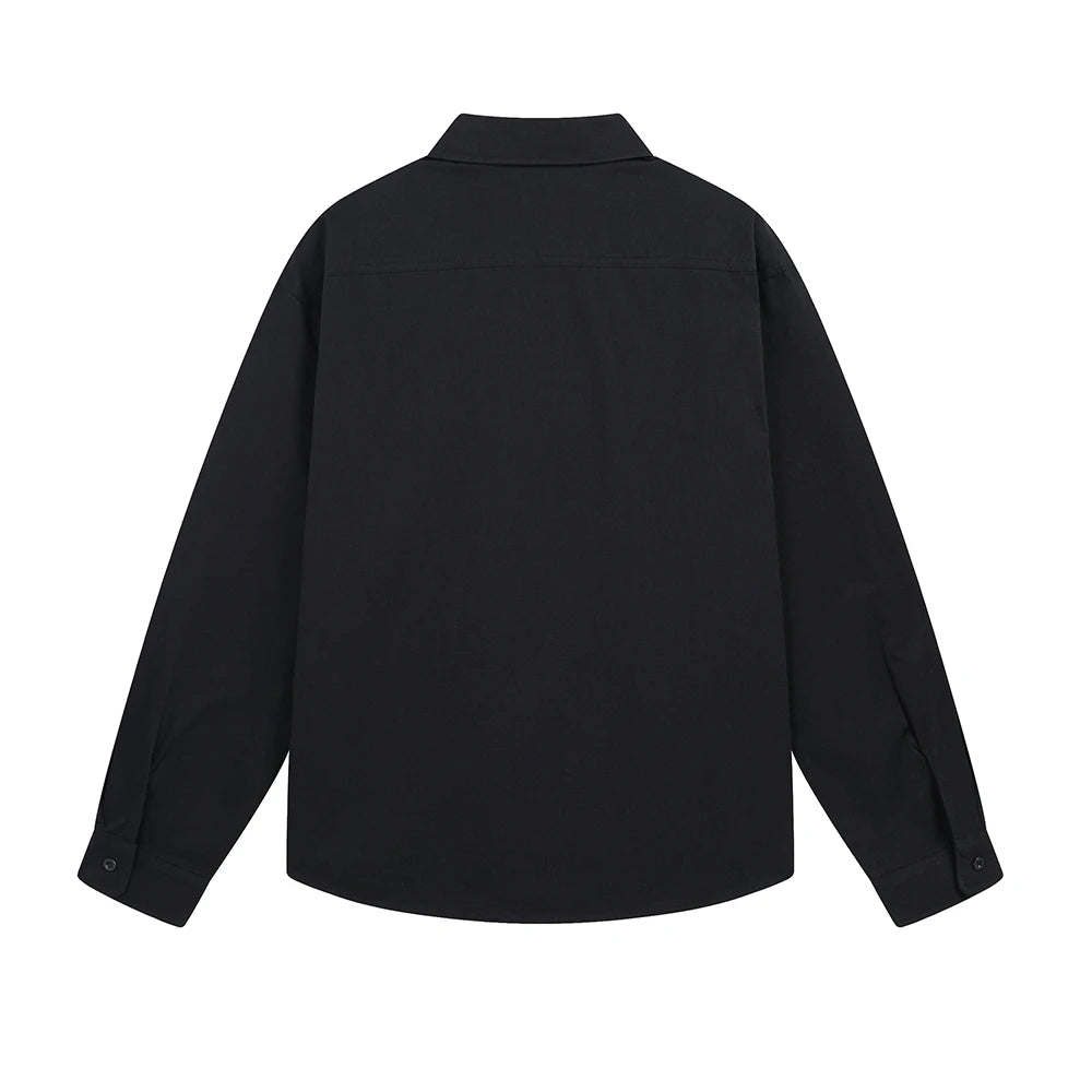 Men’s Gothic Y2K Shirt – Oversized Printed Long Sleeve Streetwear Top