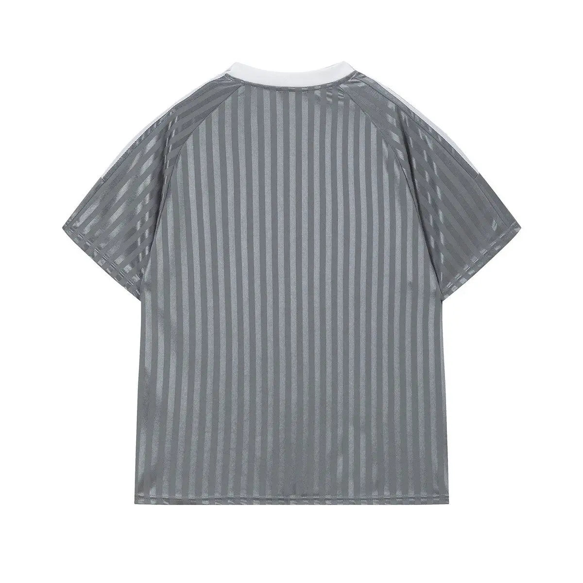 American Sports No.23 Unisex T-Shirt – V-Neck Striped Graphic Loose Fit Top