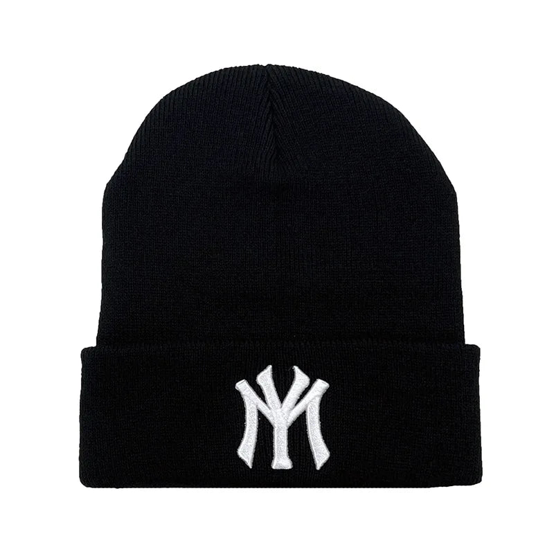 Women’s Cartoon Butterfly Knitted Beanie – Cute Crochet Winter Hat, Warm Autumn Outdoor Cap
