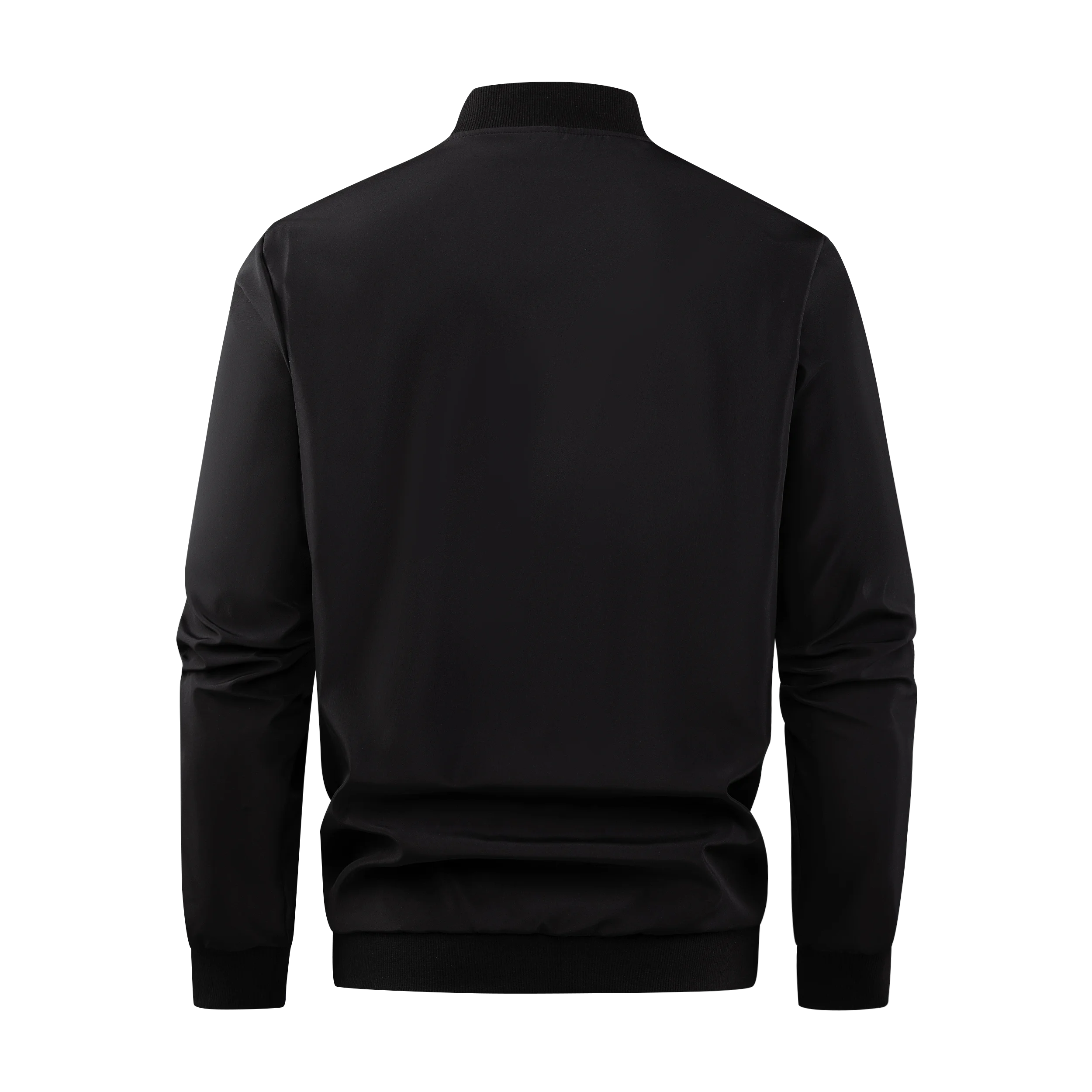 Men's Baseball Collar Solid Colour Jacket – Lightweight Business-Casual Short Coat for Spring & Autumn