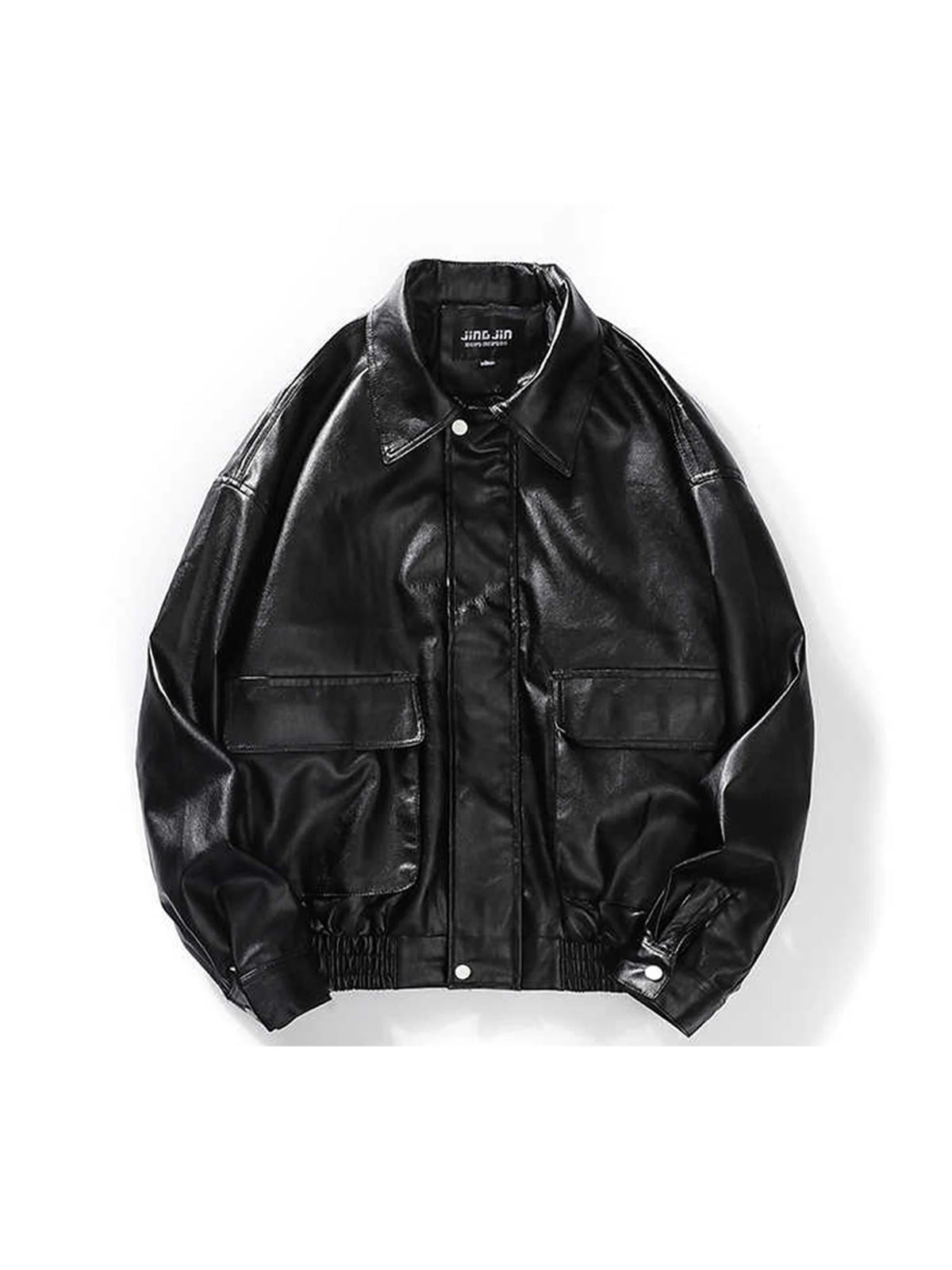 Women’s Oversized PU Leather Jacket – Vintage Goth Motorcycle Coat | Y2K-Inspired Autumn & Winter Outerwear