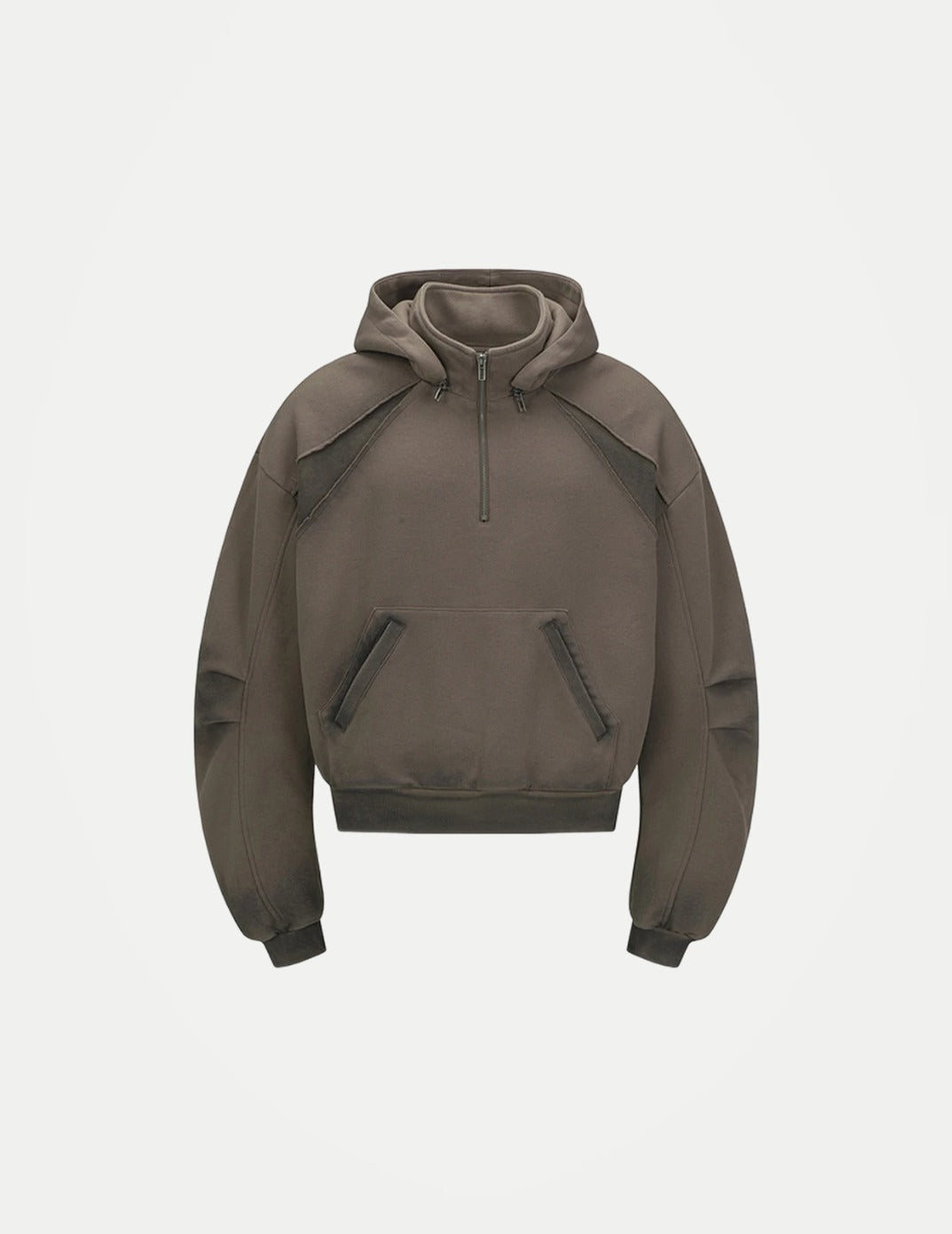 Men’s Vintage Patchwork Hoodie – Oversized Loose-Fit Harajuku Hip Hop Pullover, Retro Streetwear Sweatshirt