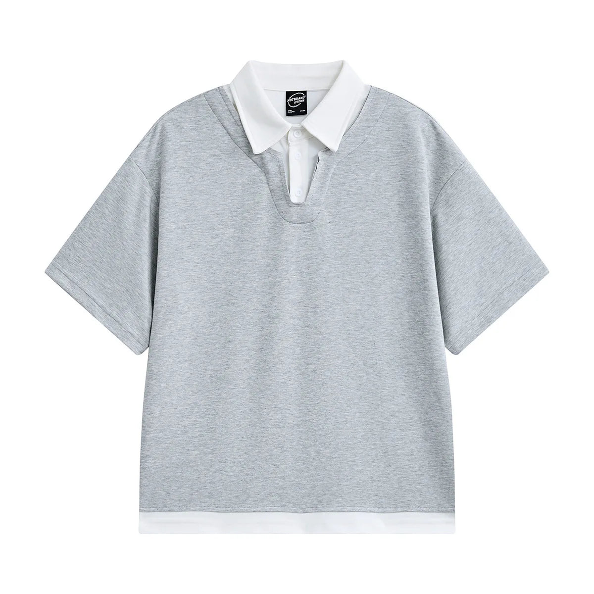Men’s 2026 Summer Polo Shirt – Stylish Patchwork Collar, Breathable Short Sleeve Casual Tee