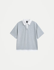 Men’s 2026 Summer Polo Shirt – Stylish Patchwork Collar, Breathable Short Sleeve Casual Tee