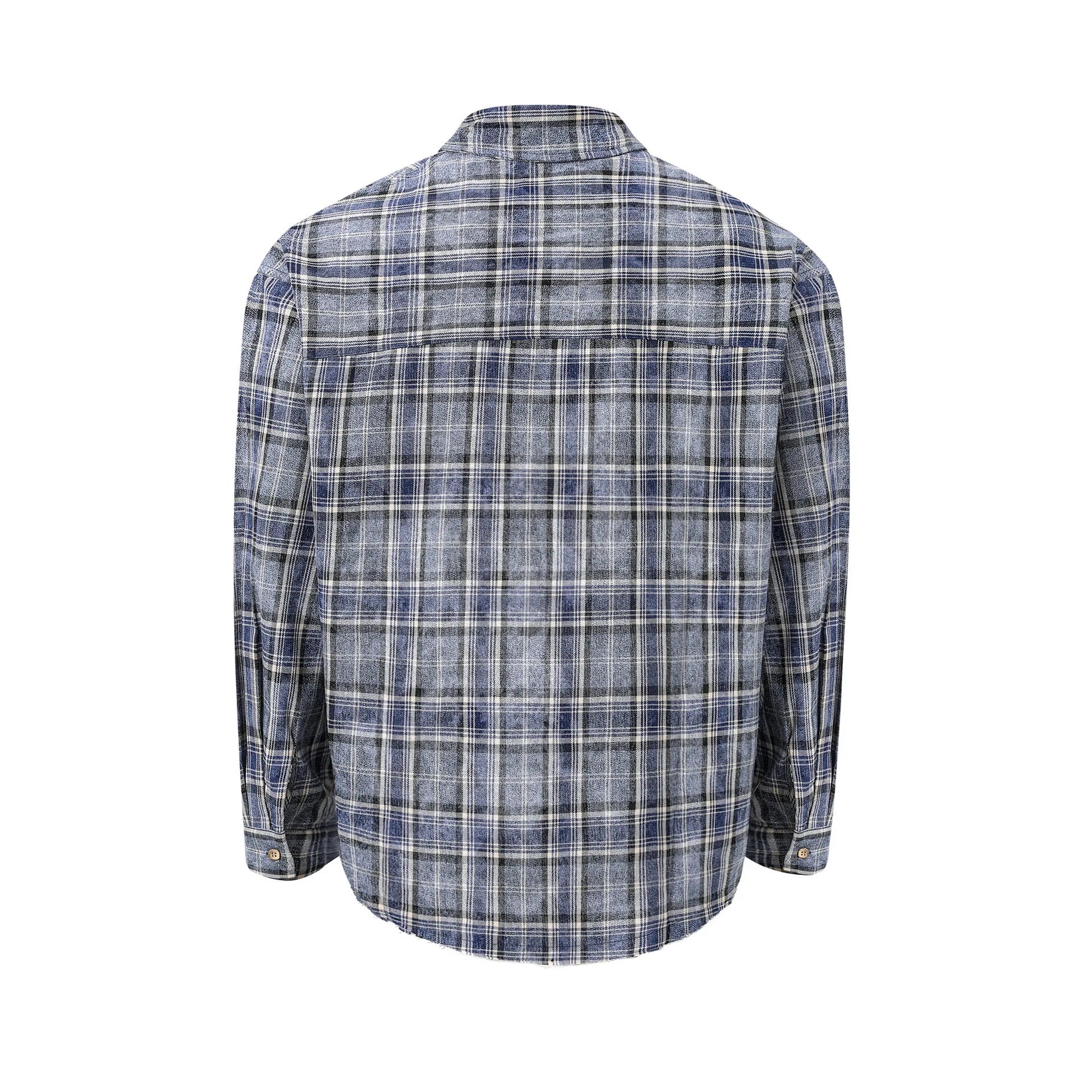 Men's American Style Plaid Shirt – High Street Casual Long Sleeve Top