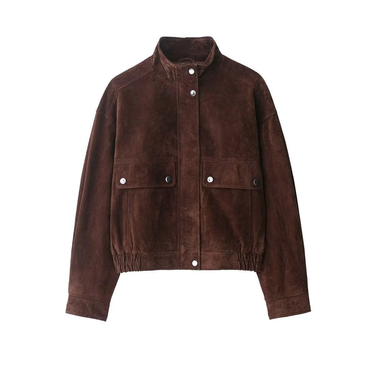 Women’s Autumn Slim Fit Jacket – Warm Streetwear Coat with Big Pocket