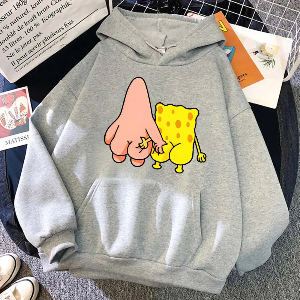 SpongeBob SquarePants Hoodie – Unisex Oversized Anime Streetwear Pullover