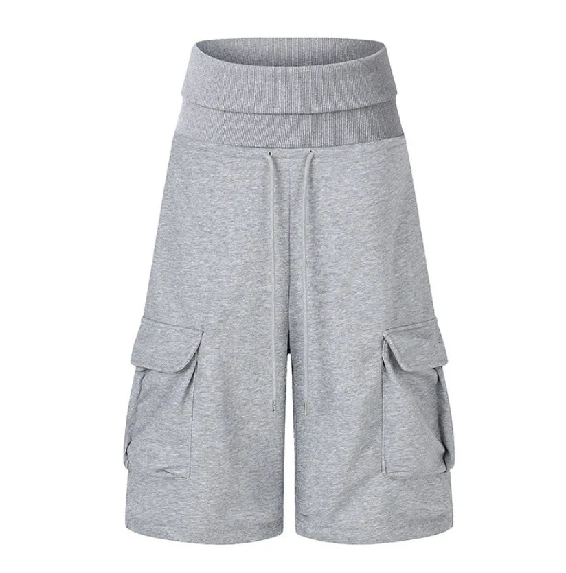 Women’s Summer Wide-Leg Pants – Loose Drapey Casual Trousers with Pockets, American-Style Sporty Streetwear